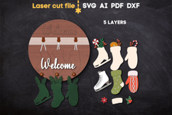 Christmas Signs Bundle SVG laser cut file for Glowforge Product Image 6