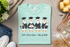 Just A Senior Goose PNG Graduate Shirt PNG Product Image 5