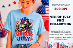 Quack of July Duck PNG | Sublimation DTF Product Image 4