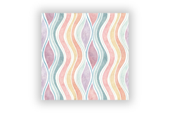Wavy Hand Drawn Stripe Digital Paper, Seamless Pastel Product Image 6