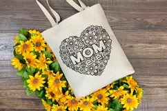 Best Mom Ever SVG | Mothers Day SVG | Floral Heart SVG Product Image 5