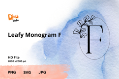 Minimalist Botanical Monogram Product Image 1