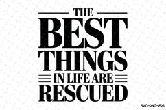 The best things in life are rescued Svg | Svg Cut Files Product Image 1
