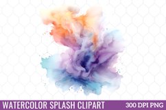 Watercolor Splash Clipart Bundle Product Image 7