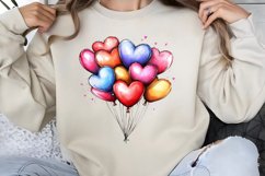 Retro Valentine Clipart PNG Product Image 1