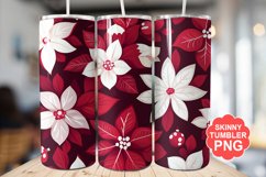 Christmas Flowers Tumbler | Christmas Tumbler Wrap Product Image 1