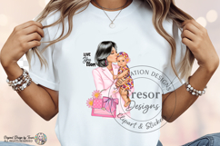 Mom Life Fashion Clipart Mother and Baby Love sublimation Product Image 8