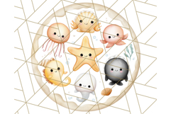 Sea Animal Clipart for Kids PNG, Ocean Animals Clip Art Png Product Image 2