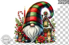 Christmas Gnome Sublimation - Clipart PNG Design Product Image 1