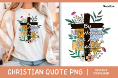 Christian Quote Sublimation - Faith Saying | We Are Healed Product Image 1