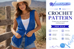 Crochet Peplum Vest Pattern PDF Product Image 4