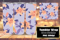 Bohemian Flower Pattern Tumbler Wrap Product Image 1