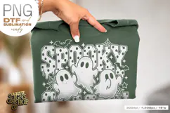 Spooky Season Ghost PNG, Polka Dot DTF Product Image 2