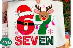 Funny Six Seven Meme Christmas Png Product Image 1