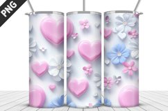 Valentines Love Skinny Tumbler PNG Wrap| Valentines Tumbler Product Image 3