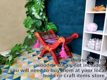 Miniature tabouret digital file baroque dollhouse furniture Product Image 6