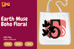 Earth Muse Boho Floral Monogram Product Image 1