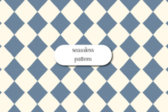 Blue Harlequin Diamond Seamless Pattern Product Image 1