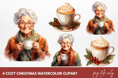 Cozy Christmas Home Clipart Sublimation Product Image 1