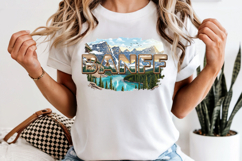 Banff National Park PNG, Vintage Canada Mountain Sublimation Product Image 7