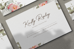 wedding card invitation set with peonies flower partition Product Image 6