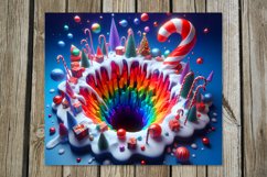 3d Christmas landscape | Skinny Tumbler Sublimation Designs Product Image 6