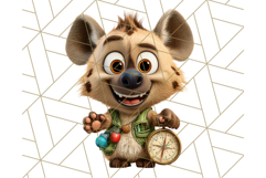 Cute Safari Animal Clipart with Jungle Accessories Png Product Image 2