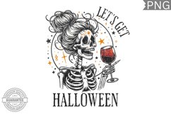Let&#039;s Get Halloween - Skeleton Sublimation, High-Quality PNG Product Image 1
