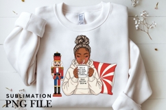 Christmas motivational woman png design for T-shirts Product Image 3
