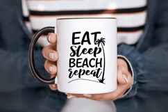Eat Sleep Beach Repeat SVG Design, Summer &amp; Beach SVG Design Product Image 6