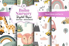 Nursery Boho digital paper Seamless backgrounds Product Image 2