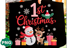 My 1st Christmas Clipart Png Trendy Tshi Product Image 1