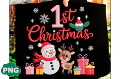 My 1st Christmas Clipart Png Trendy Tshi Product Image 1