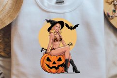 Vintage Witch Halloween Sublimation PNG Product Image 2