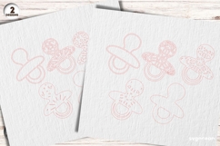 Pacifier Baby Shower Laser Cut | Glowforge | SVG Product Image 2