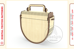 Wooden clutch purse v115 - laser cut vector - Glowforge file Product Image 6