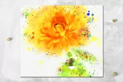 Watercolor rainbow Flowers | 8 Skinny Tumbler Sublimation Product Image 6