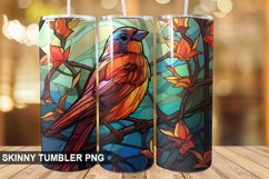 Stained Glass Sparrow PNG Tumbler Design Product Image 1
