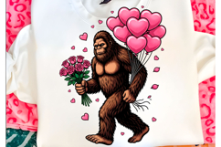 Funny Bigfoot Valentine’s Day PNG Product Image 1