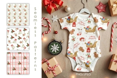 Watercolor Cute Characters Christmas Clipart Product Image 5