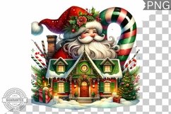 Christmas Santa Sublimation - Clipart PNG Design Product Image 1
