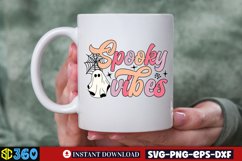 Spooky vibes SVG, Retro Halloween SVG Product Image 2