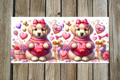 Valentine animals | 4 cute puppy mug sublimation designs Product Image 2