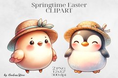 Cute Springtime Easter Clipart BUNDLE PNG. Product Image 8