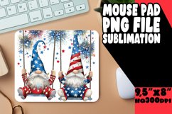 American Gnome Sublimation Mouse Pad PNG Product Image 1