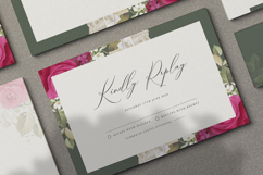 beautiful wedding card invitation with roses flower Product Image 6