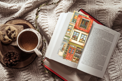 Watercolor Shop Bookmark Set,Pastel Bookish Printable Bookma Product Image 6