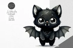 Halloween clipart, Black cat clipart, Kids Halloween Product Image 1