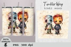 Halloween Tumbler Wrap, Halloween sublimation, tumbler wrap Product Image 1