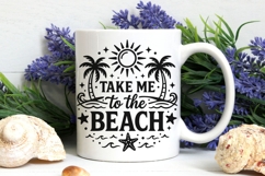 Take Me To The Beach Svg, Summer Vibes Svg, Vacation Svg. Product Image 7